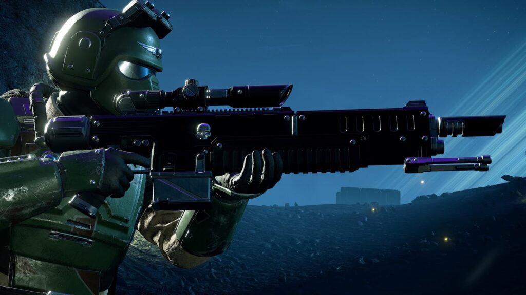 Helldiver aux couleurs de Warhammer 40,000 dans Castellan’s Creed